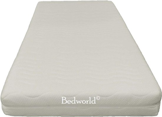 Bedworld Matras 100x200 cm - Matrashoes met rits - Koudschuim - Stevig Ligcomfort - Eenpersoons
