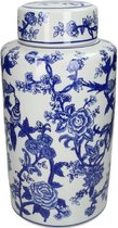 Blue Jar - Vazen en Potten - Blauw/Wit