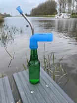 Bier Snorkel - Bier - Snorkel - Bierspel - Biersnorkel - Drankspel - Bierbong - Blauw