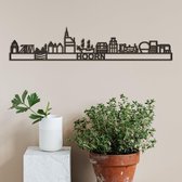 Skyline Hoorn zwart mdf (hout) - 60cm - City Shapes wanddecoratie