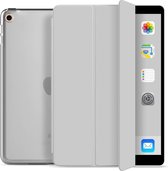 Hoes geschikt voor Apple iPad 2019/2020/2021  – 10.2 Inch Ipad 7/8 Magnetische Smart Folio Book Case – Grijs -papierachtig - Screenprotector iPad 7 – iPad 8 -  iPad Hoesje - Ipad Case - Ipad Hoes - Autowake - Magnetic - Tri-fold – Tablethoes