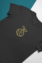Save Planet Earth Token Logo T-Shirt | Crypto Munt | Binance Bitvavo | Alt Coin | Ethereum Bitcoin | Unisex Maat M Zwart
