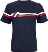 Tommy Hilfiger Stripe Mountain Tee - Heren t-shirt korte mouw - Regular Fit - Crew hals - 100% katoen - Navy - S