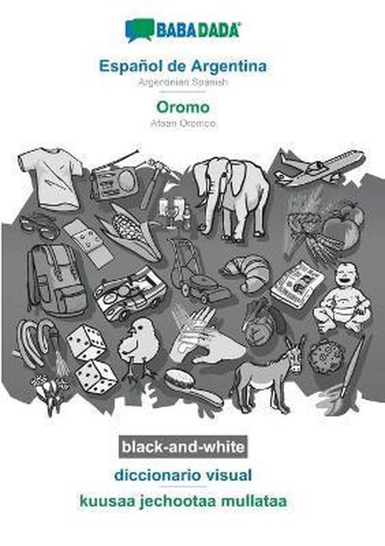 Español de Argentina - Oromo, diccionario visual, BW - cover