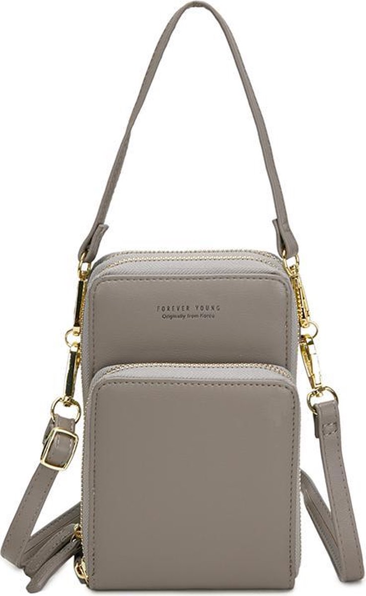 FORRICA Schoudertas dames handtas mode vrouwen crossbody tas PU lederen retro schoudertas met 3 grote zakken, zwart, Large, Schoudertas