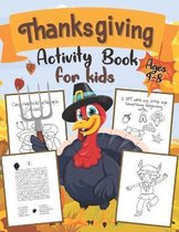 Thanksgiving Activity Book for kids ages 4-8