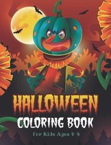 Halloween Coloring Book For Kids Ages 4-8