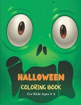 Halloween Coloring Book For Kids Ages 4-8