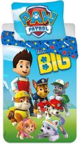 Ledikant Babydekbedovertrek Paw Patrol 100x135cm 40x60 cm kussenloop 100% katoen