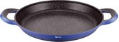 Paella Pan 32 cm blauw- Marmer coating -  ook voor Inductie