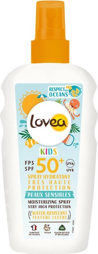Lovea Sun Zonnebrand Spray Kids SPF 50+ 150 ml | bol.com
