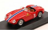 De 1:43 Diecast Modelcar van de Ferrari 500 Mondial Spider #3 van Palm Springs in 1955. De bestuurder was B. Kessier. De fabrikant van het schaalmodel is Art-Model. Dit model is alleen online verkrijgbaar