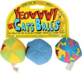 Yeowww - pluche bal met catnip multikleur