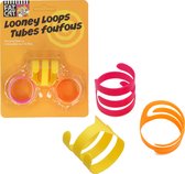 Petmate Doskocil Looney Loops (multicolor) – Speelgoed voor katten - Kattenspeelgoed – Kattenspeeltjes – 3 stuks
