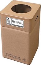 Afvalbak karton, Afvalbox restafval (hoog 60 cm herbruikbaar)