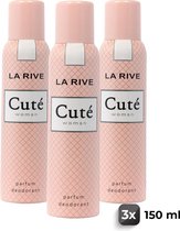 La Rive Deo Cuté for Woman - Voordeelverpakking 3 Stuks