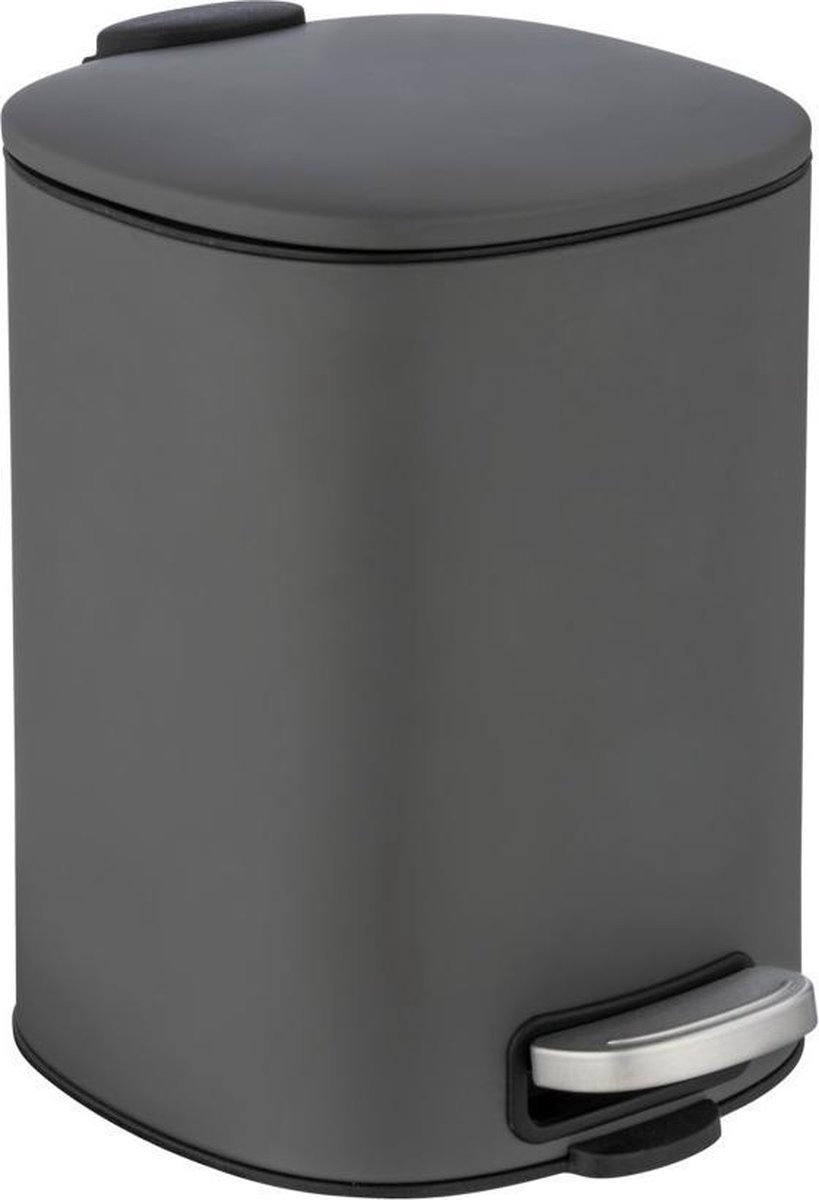 Wenko Alassio afvalemmer grijs 5 L