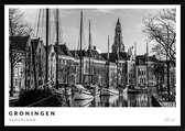 Poster Stad Groningen A3 - 30 x 42 cm (Exclusief Lijst)