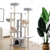 Huisdier Krabpaal Condo Huis Scratcher Krabpaal Klimboom Speelgoed voor Kat Kitten Beschermende Meubels AMT0073GY