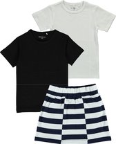 O'Chill set (3delig) Rok Halina en Shirt Dirkje Zwart en Wit - Maat 140/146