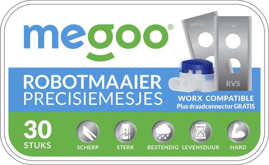 Mesjes voor WORX landroid robotmaaier - 30st - RVS - plastic box + CONNECTOR van WORX — afbeelding 5