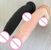 Zwarte Dildo Big Black Cock 21.5 CM