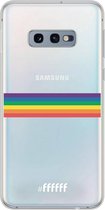 6F hoesje - geschikt voor Samsung Galaxy S10e -  Transparant TPU Case - #LGBT - Horizontal #ffffff