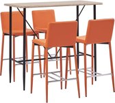 Medina 5-delige Barset kunstleer oranje