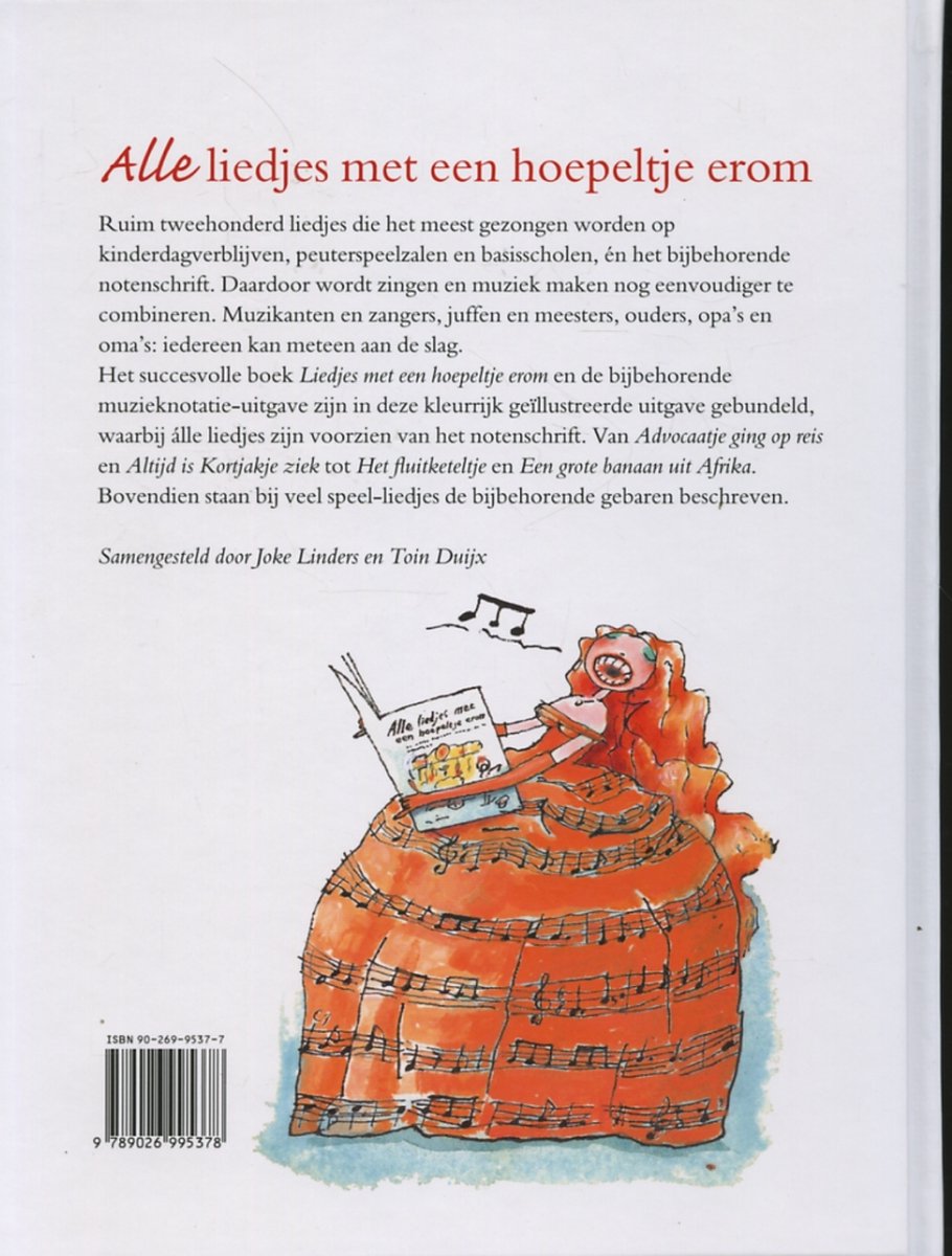 Alle liedjes met een hoepeltje erom - back cover