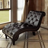 Medina Chaise longue kunstleer bruin