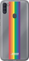 6F hoesje - geschikt voor Samsung Galaxy A11 -  Transparant TPU Case - #LGBT - Vertical #ffffff