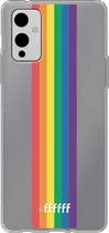 6F hoesje - geschikt voor OnePlus 9 -  Transparant TPU Case - #LGBT - Vertical #ffffff