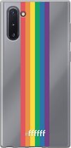 6F hoesje - geschikt voor Samsung Galaxy Note 10 -  Transparant TPU Case - #LGBT - Vertical #ffffff