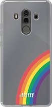6F hoesje - geschikt voor Huawei Mate 10 Pro -  Transparant TPU Case - #LGBT - Rainbow #ffffff