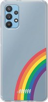6F hoesje - geschikt voor Samsung Galaxy A32 4G -  Transparant TPU Case - #LGBT - Rainbow #ffffff
