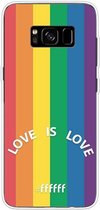 6F hoesje - geschikt voor Samsung Galaxy S8 -  Transparant TPU Case - #LGBT - Love Is Love #ffffff