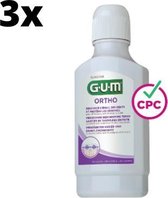 GUM Ortho Mondspoelmiddel - 3 x 300 ml - Voordeelverpakking