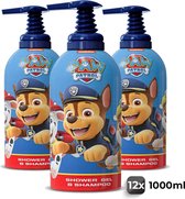 Paw Patrol Chase XL Shampoo & Douchegel - Voordeelverpakking 12 Stuks