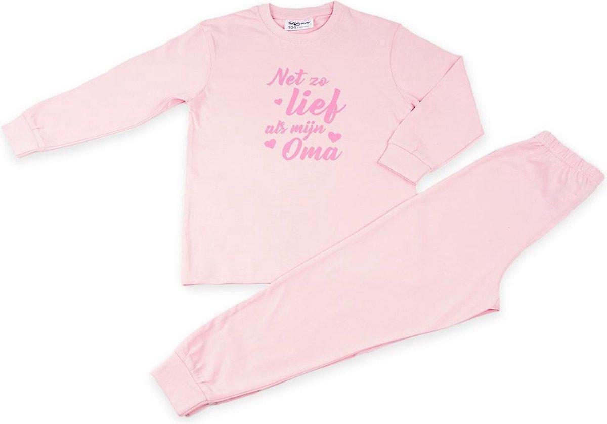 Fun2Wear - Pyjama Lief Als Oma - Roze - Maat 98 - Meisjes