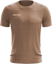 Jartazi T-shirt Premium Heren Katoen Matbruin Maat S