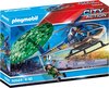 foto van PLAYMOBIL City Action Politiehelikopter: parachute-achtervolging - 70569