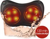 Draadloos Massagekussen met Warmtefunctie - Incl. Autolader - Nekmassage apparaat - Shiatsu Massage