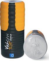 Vulcan Tight - Masturbator - Vagina - Zwart/Geel