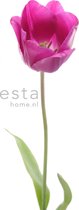 ESTAhome fotobehang tulp roze en groen - 156502 - 93 x 211,5 cm