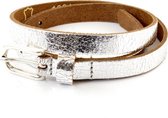 Kidzzbelts Meisjesriem 1881 - Zilver  - 55 cm