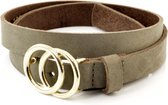 Kidzzbelts Meisjesriem 1984 - Taupe - 85 cm