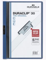 Klemmap durable 2200 A4 pl/tr 3mm blauw 1 stuk