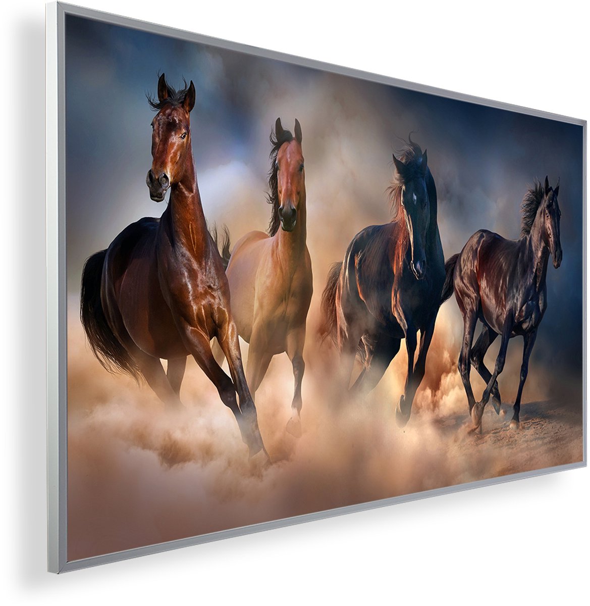 Infrarood Verwarmingspaneel 600W met fotomotief en Smart Thermostaat (5 jaar Garantie) - Paarden in woestijn 88
