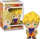 Funko Pop! Animation: Dragon Ball Z - Super Saiyan Goku (First Appearance) #860 Glow in the Dark Only at Go! Exclusive