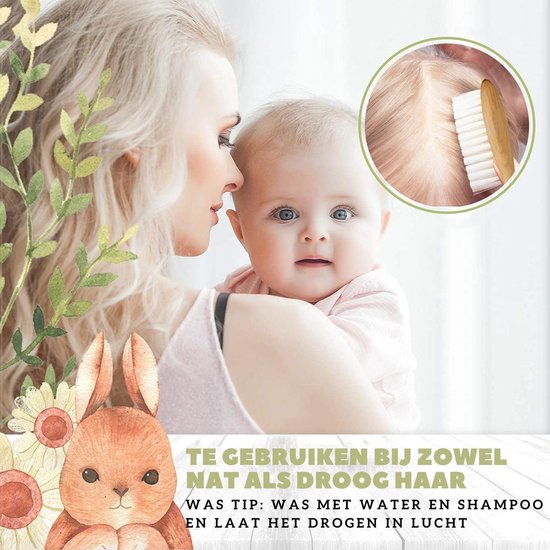 Ensemble De Soins Pour Bebe Avec Brosse Et Peigne Brosse Et Peigne Pour Bebe En Bois Bol Com